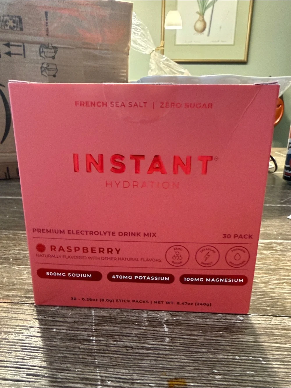 Hydration Raspberry Electrolyte Drink Mix - Pink
